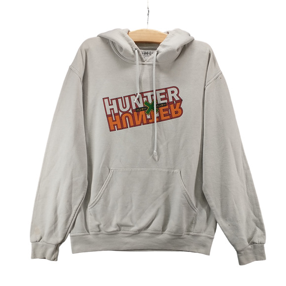 Hunter X Hunter Mens Hoodie Sweatshirt White Medium Long Sleeve Polycotton Anime - Picture 1 of 16